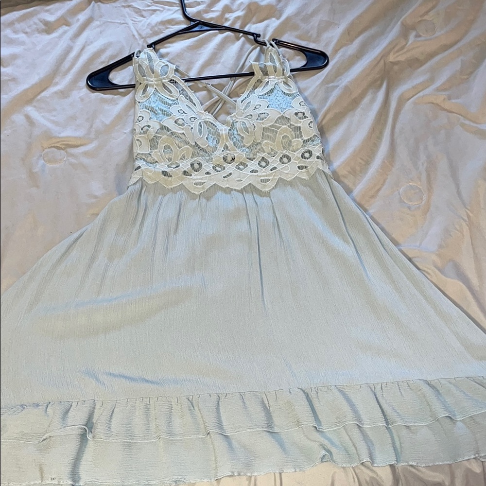 Light Blue Lace Dress